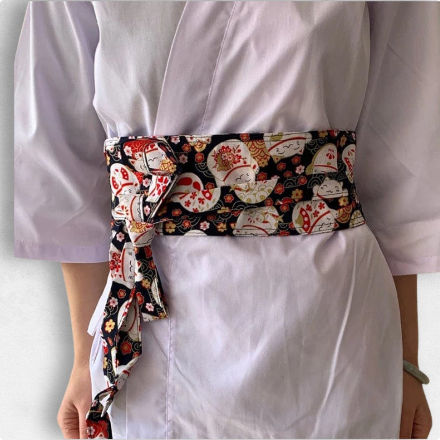 Ceinture Obi Maneki Neko