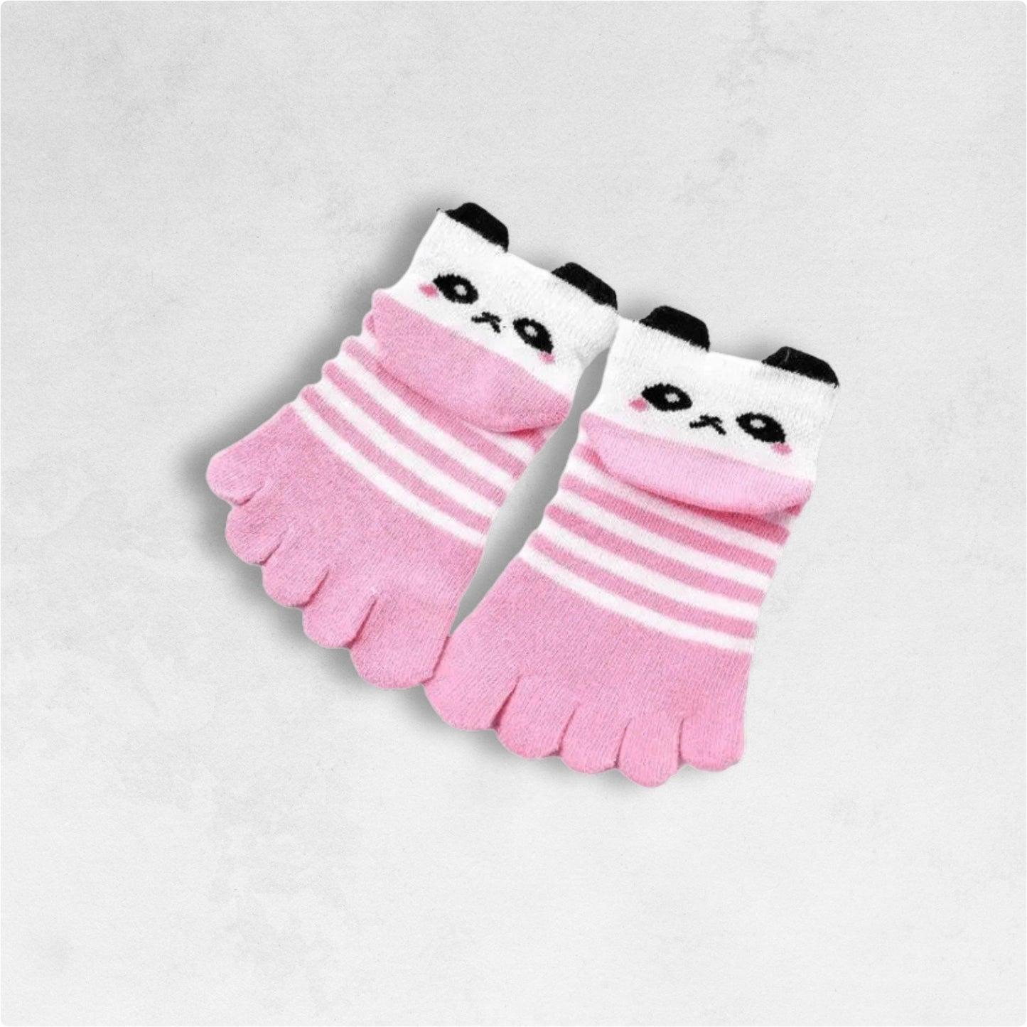 Chaussette Panda Rose