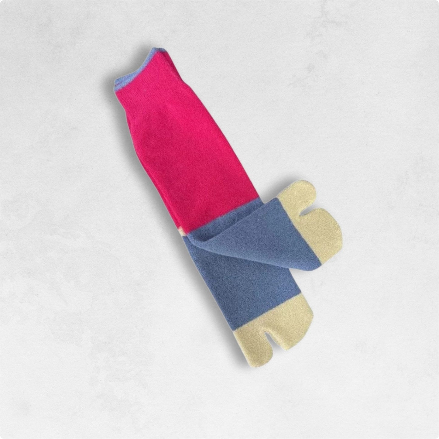 Chaussettes Tabi Rose Bleu