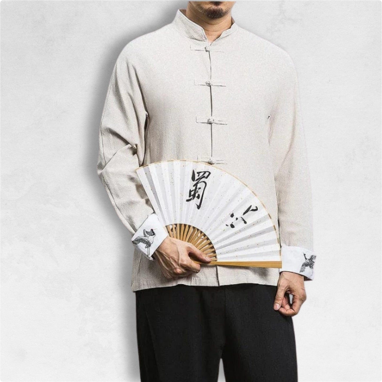 Haori Manches Longue Beige