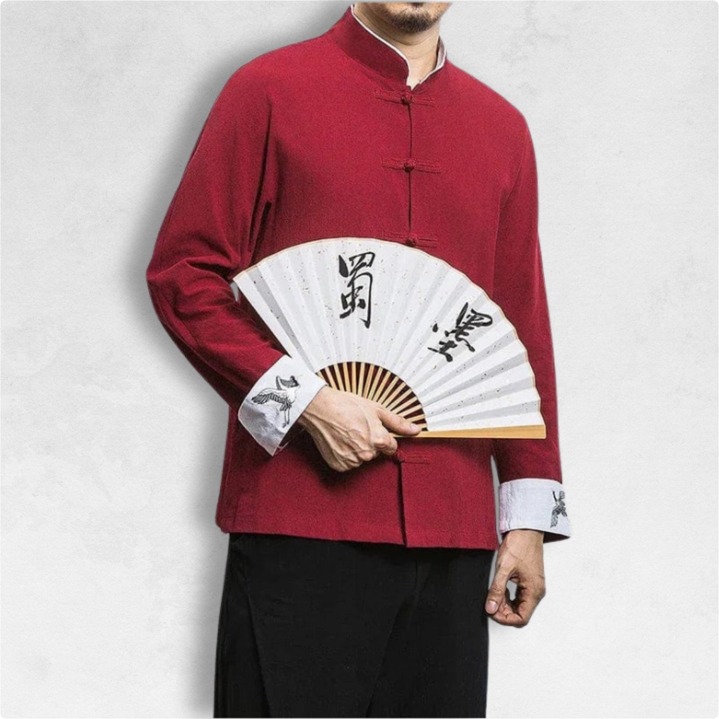 Haori Manches Longues Rouge