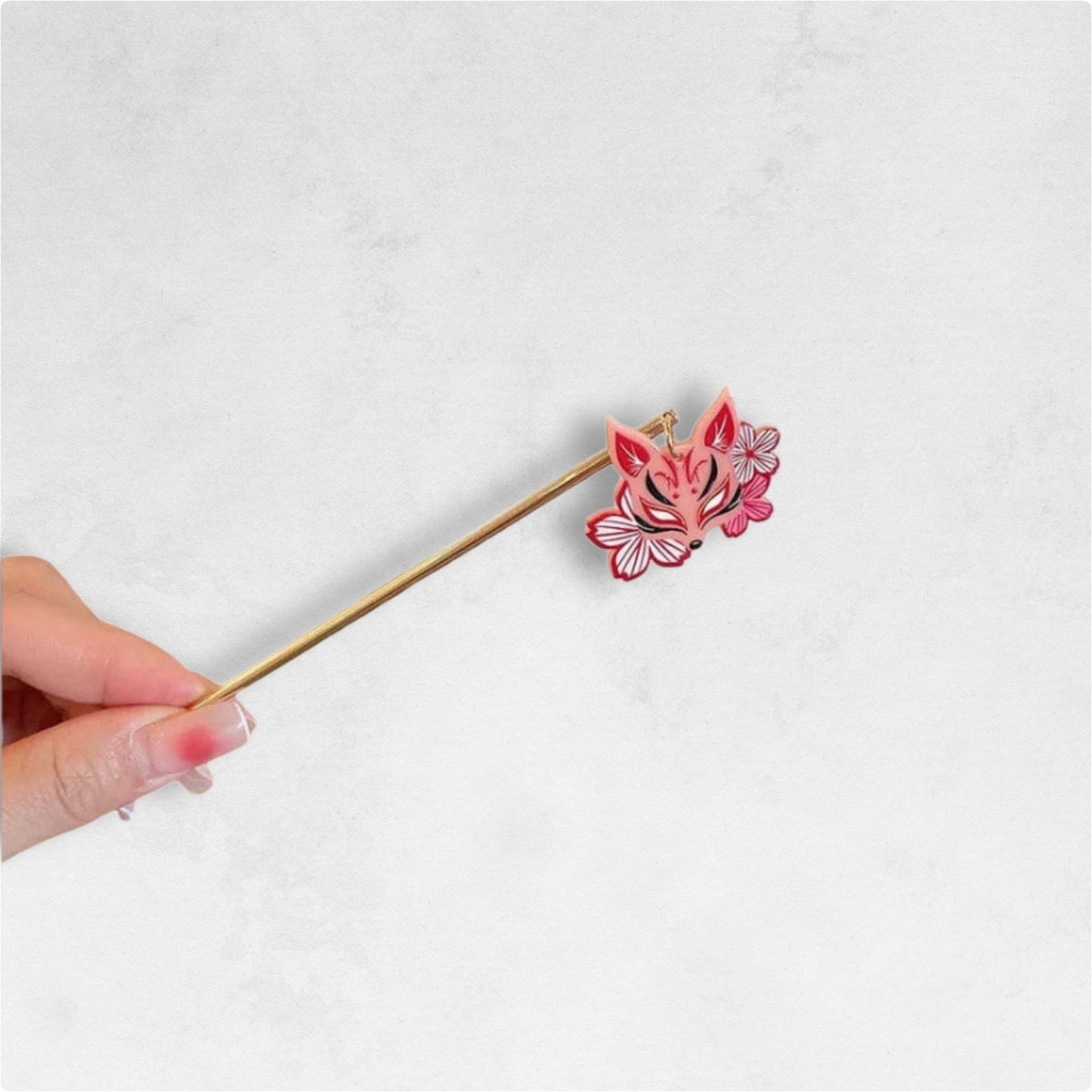 Kanzashi En Métal Kitsune