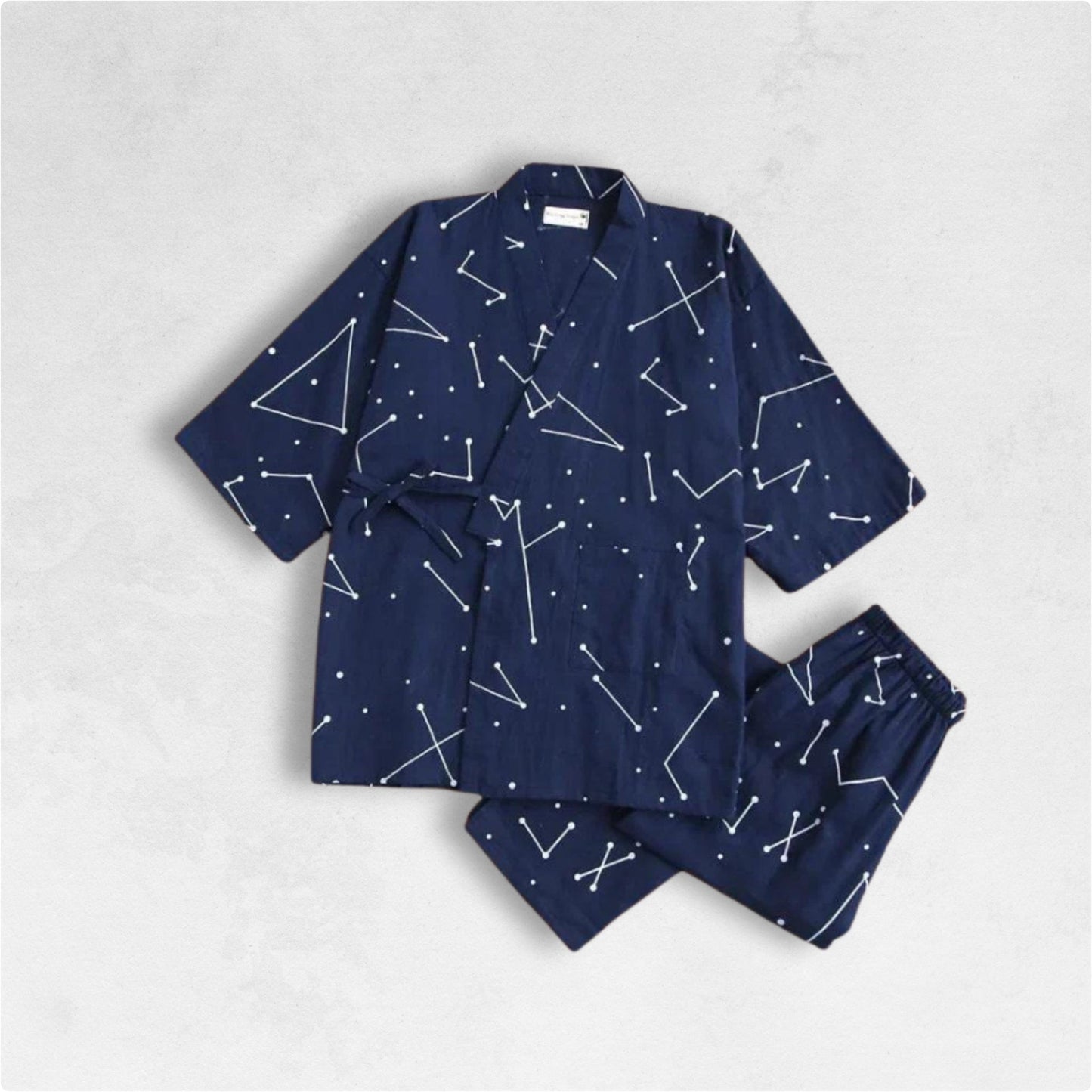 Kimono Pyjama Bleu Étoilé