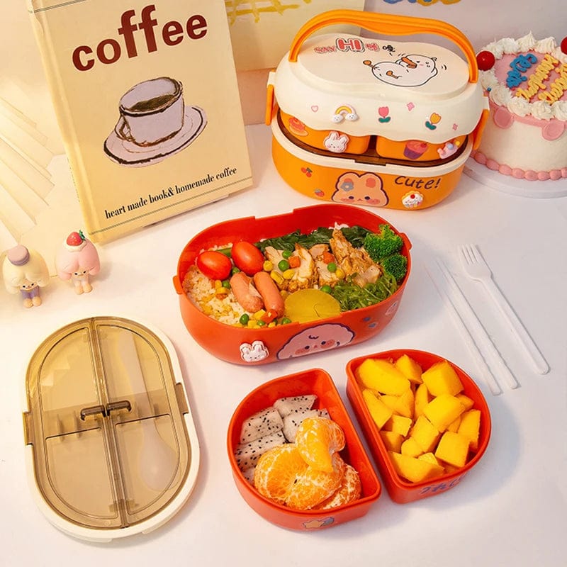 Lunch Box Compartimentée Rouge
