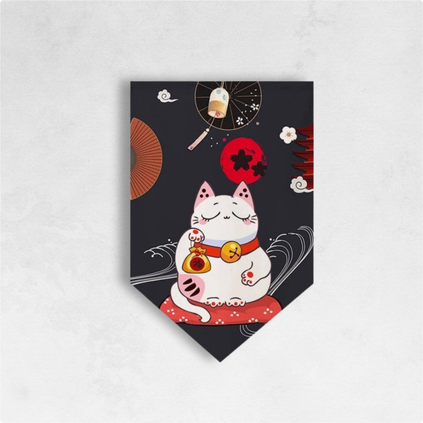Noren Noir Maneki Neko