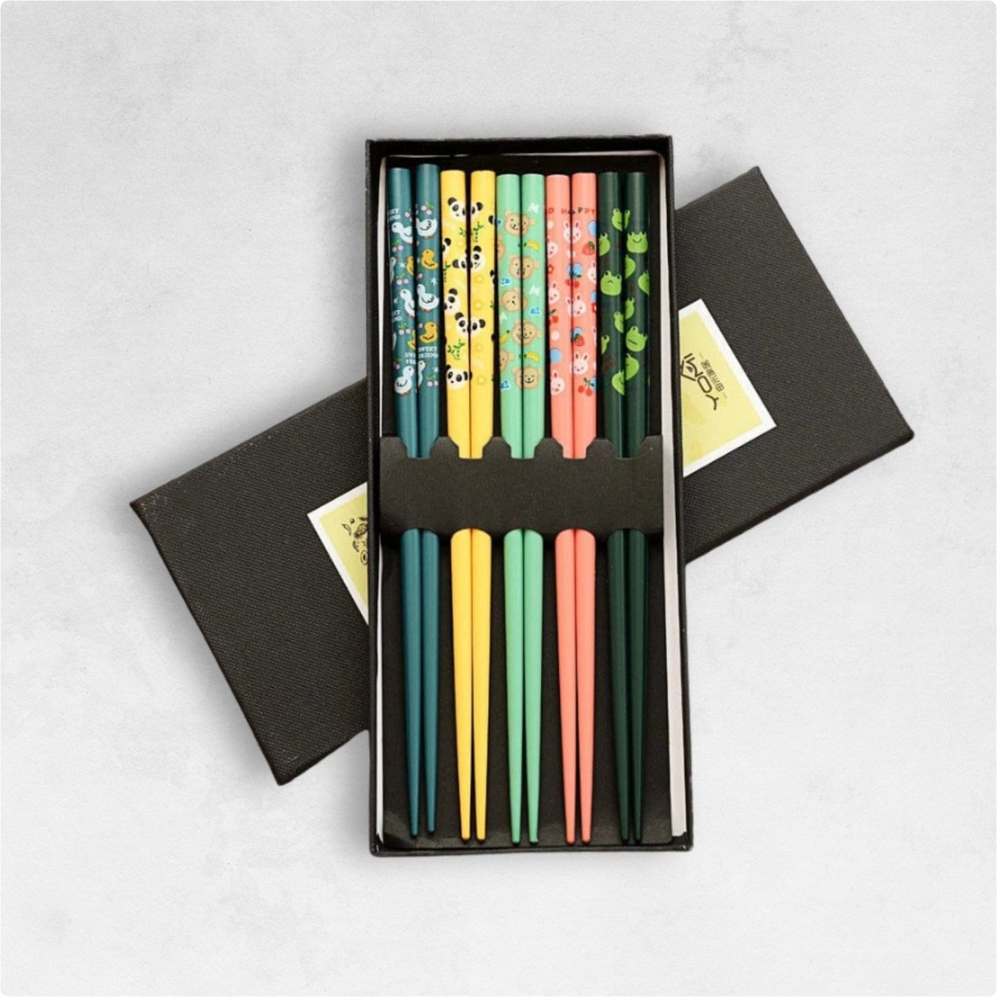 Set de 5 Baguette Japonaise Petit Animaux