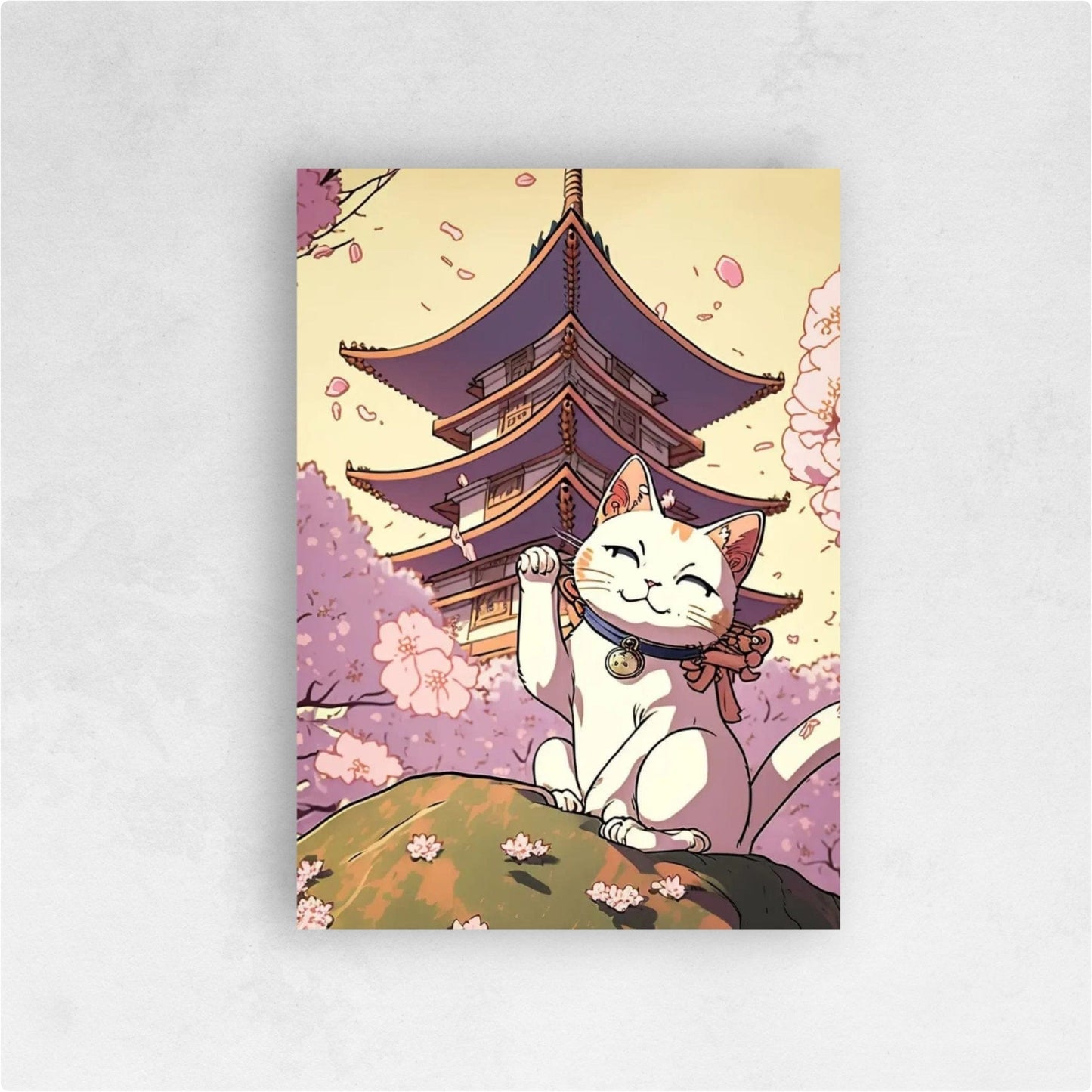 Tableau Japonais Architecture Chat