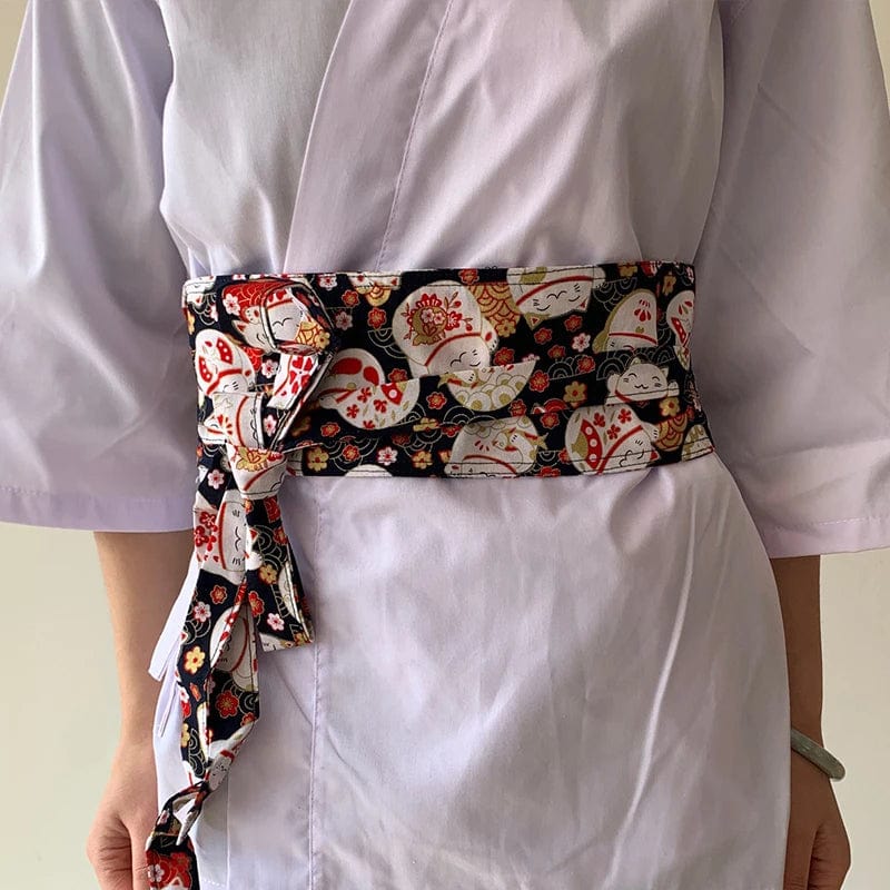 Ceinture Obi Maneki Neko