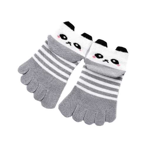 Chaussette Panda Grise