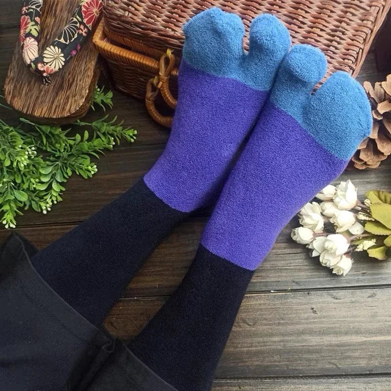 Chaussettes Tabi Noir Bleu