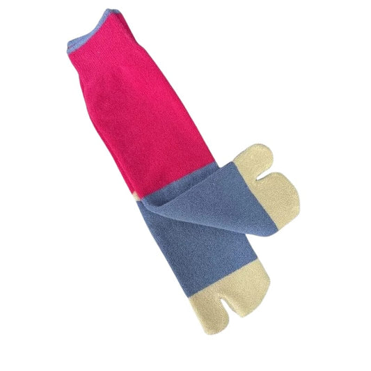 Chaussettes Tabi Rose Bleu