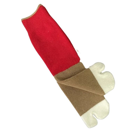 Chaussettes Tabi Rouge Marron