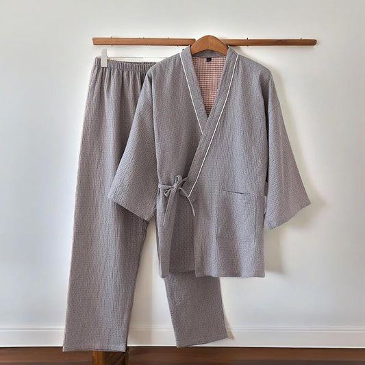 Kimono Pyjama Gris Clair