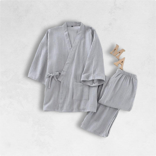 Kimono Pyjama Gris Lounge