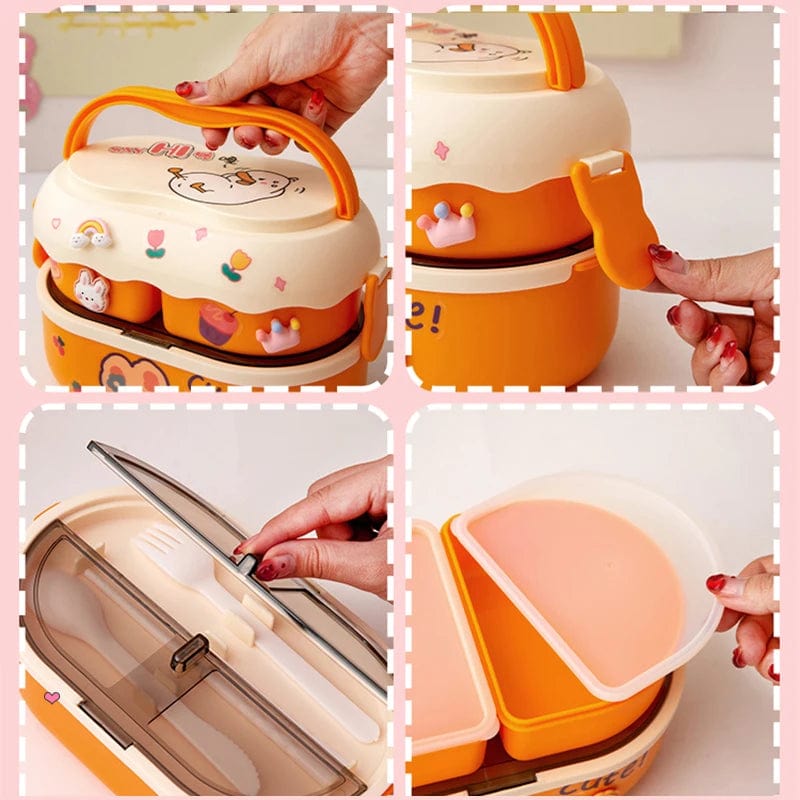 Lunch Box Micro-Ondable Orange