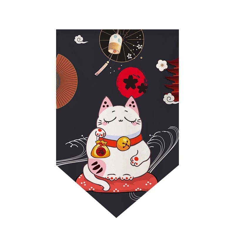 Noren Noir Maneki Neko