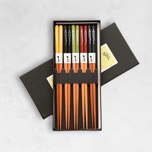 Set de 5 Baguette Japonaise De Couleurs